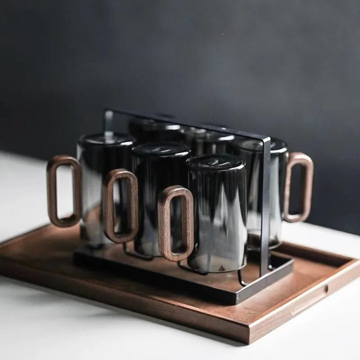 "Nordic Oak" Glass Mug