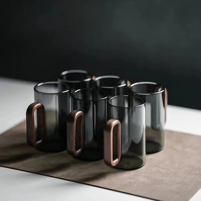 "Nordic Oak" Glass Mug
