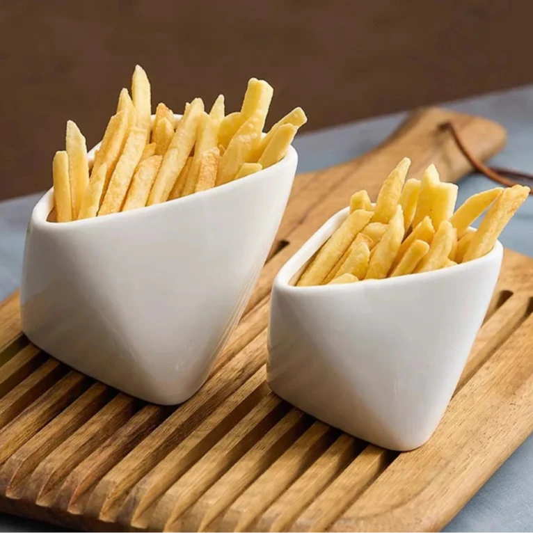 "SleekForm" Ceramic Fry Bowl