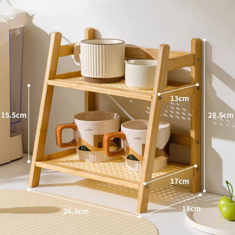 "TidyTrove" Wooden Shelf