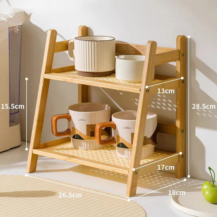 "TidyTrove" Wooden Shelf