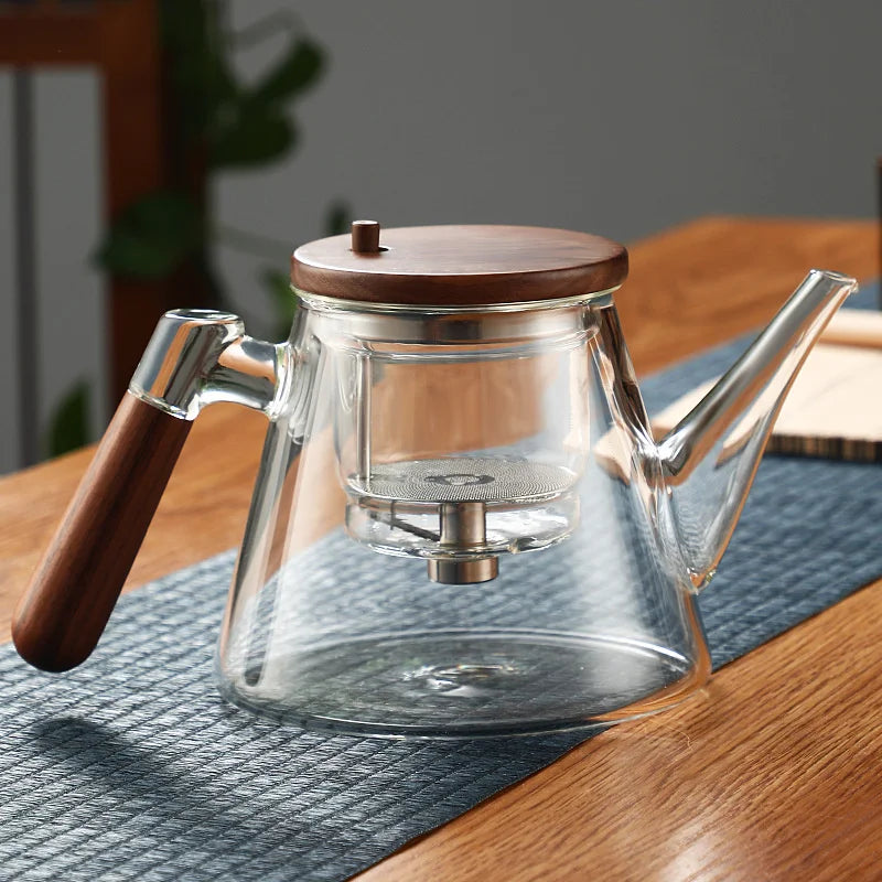 "Woodland" Glass Teapot
