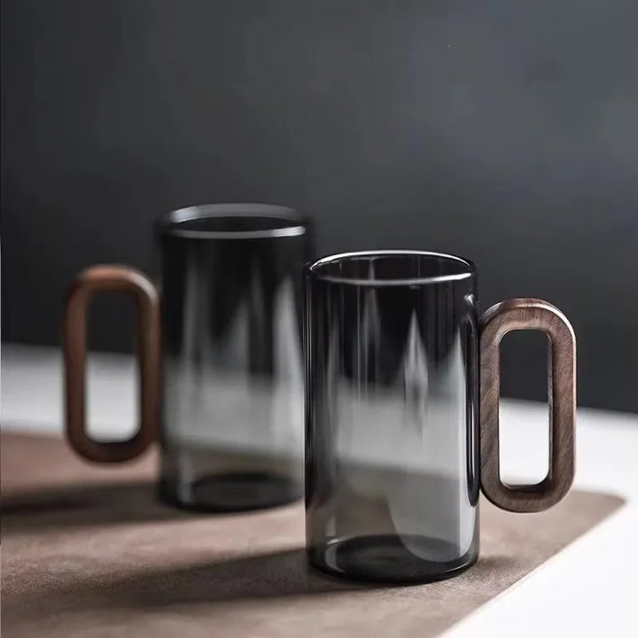 "Nordic Oak" Glass Mug