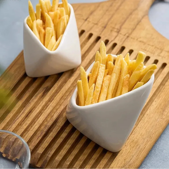 "SleekForm" Ceramic Fry Bowl