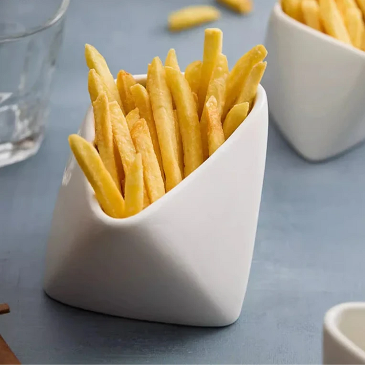 "SleekForm" Ceramic Fry Bowl