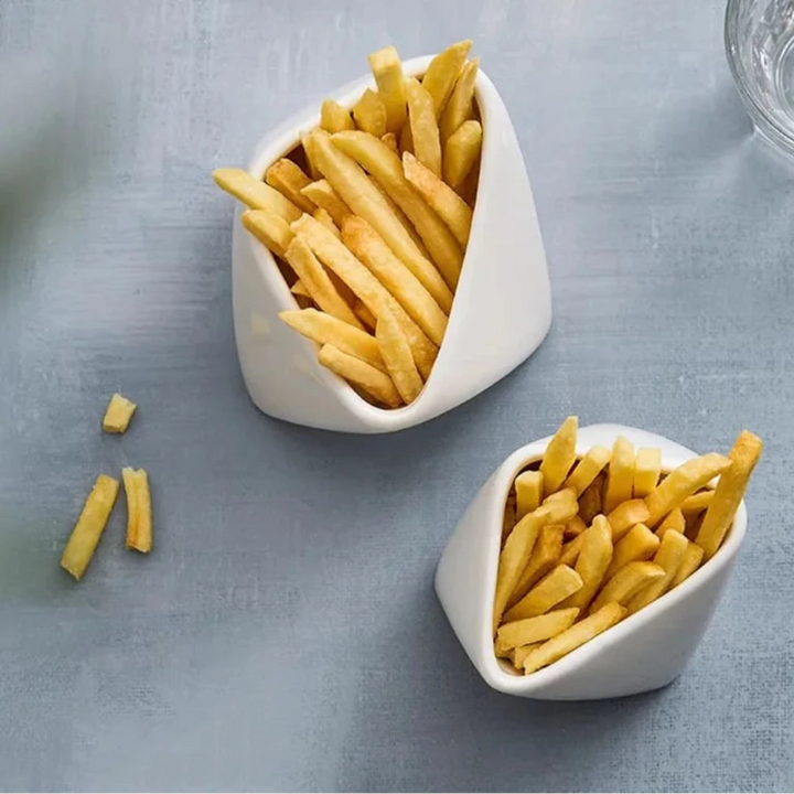 "SleekForm" Ceramic Fry Bowl