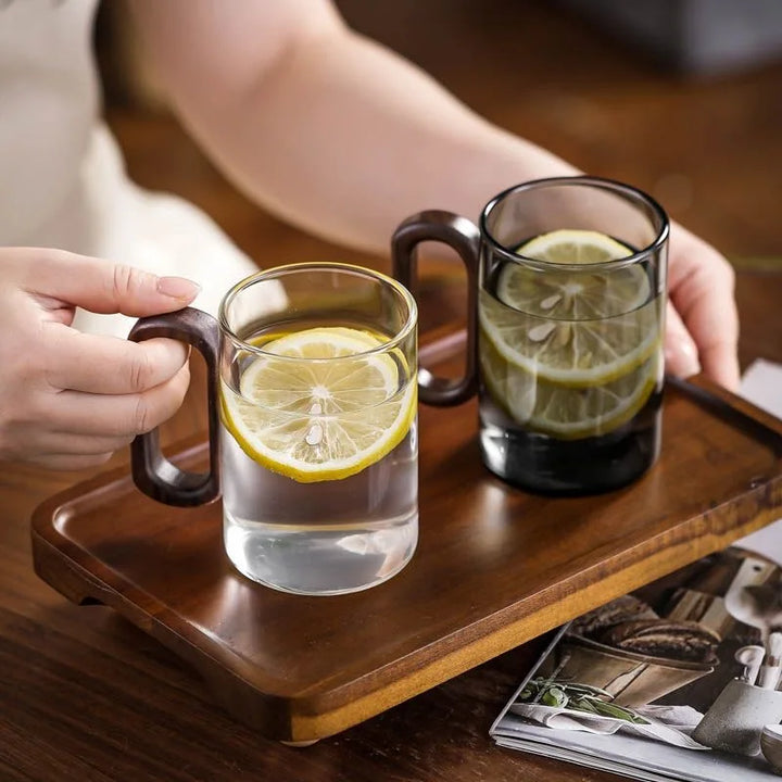 "Nordic Oak" Glass Mug